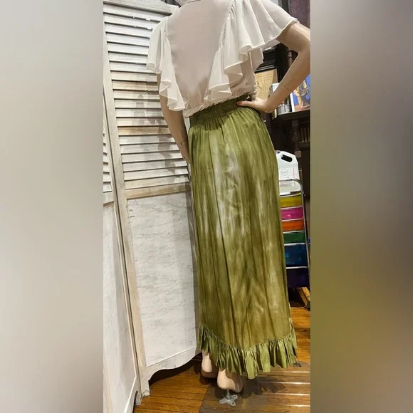 Zara washed satin tie dye skirt; new - no tags, XS - Picture 4 of 5